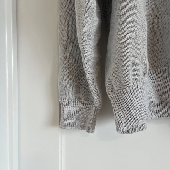 NWT Balenciaga License Crewneck Pullover Sweater Gray Embroidered Logo Sz Small - Picture 7 of 13